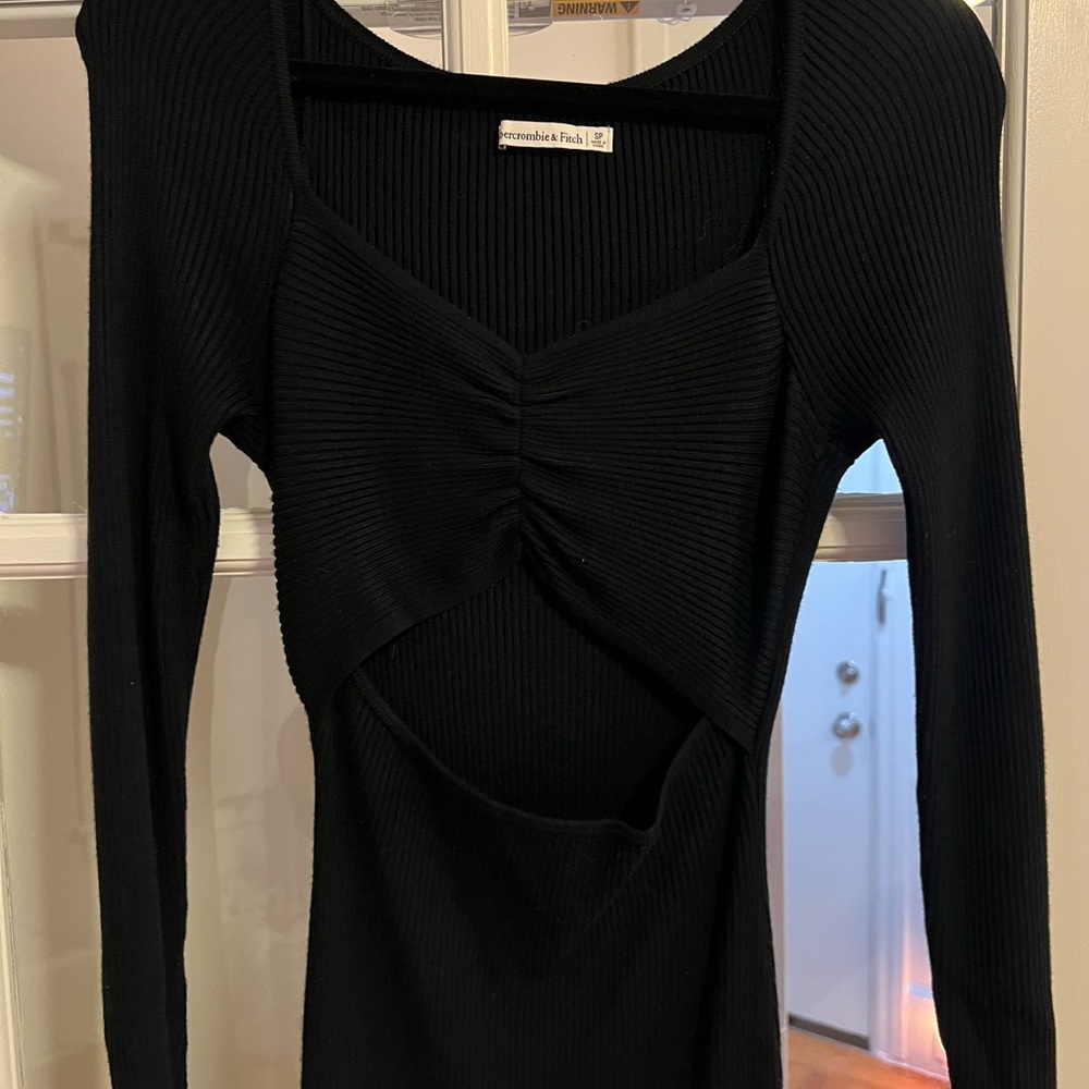 Abercrombie black sweater dress